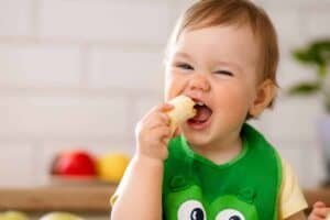 Baby's willen niet slapen bananen